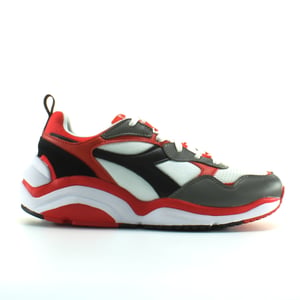 Diadora Whizz Run Heren Wit/Rood Sportschoenen