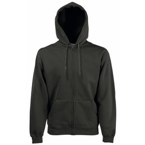 Fruit Of The Loom Heren Premium 70/30 Hooded Zip-Up Sweatshirt / Hoodie (Charcoal)