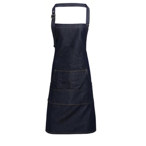 Premier Volledige schort in keperstof voor volwassenen (Indigo Denim)