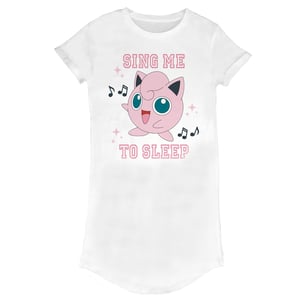 Pokemon Dames/dames Sing Me To Sleep T-shirtjurk (Wit)