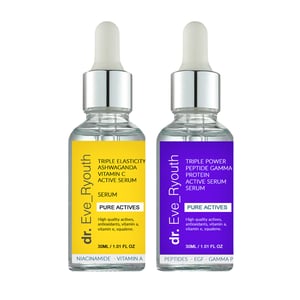 Triple Elasticity Ashwaganda Vitamine C Krachtig Actief Serum 30ml + Triple Power Peptide Gamma Proteïne actief serum 30ml