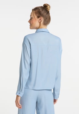 Dreimaster Blouse Dames lichtblauw