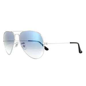 Ray-Ban Aviator Mens Silver Gradient Light Blue Zonnebril