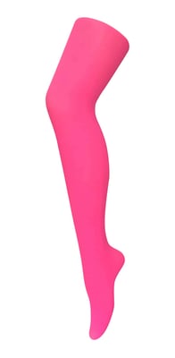Dames 40 denier nieuwigheid kleurrijke neon panty's - Neon Roze
