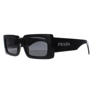 Prada PRA07S 1AB5S0 zwarte donkergrijze zonnebril