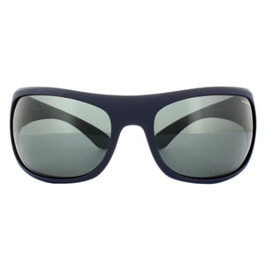 Polaroid Sport Wrap unisex mat donkerblauw grijs gepolariseerde zonnebril
