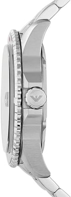 Emporio Armani Diver Heren Horloge Zilverkleurig AR11339