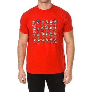 MUSIC heren t-shirt met korte mouwen en ronde hals