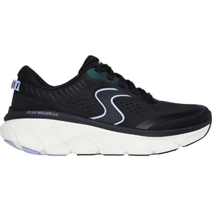 Skechers D'Lux Walker 2.0 Active Pace Textile Dames Zwart/Lavendel Trainers