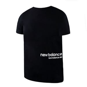 New Balance Korte Mouw Zwart Crew Neck Mannen NB Essentials ID T-Shirt MT13518 BK