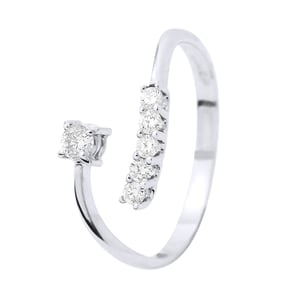 Sieraden ring Diamonds 0,15 Cts White Gold