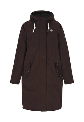 Schmuddelwedda Winter parka Dames donkerbruin