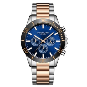 Met de hand gemonteerd, beperkt verkrijgbaar Chronometric Two Tone-horloge van Anthony James