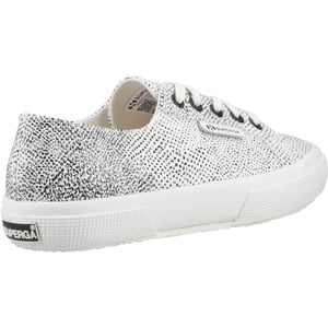 Superga 2730 Micro Faux Snake Faux Leather Damestrainers Wit Avorio/Zwart Slang