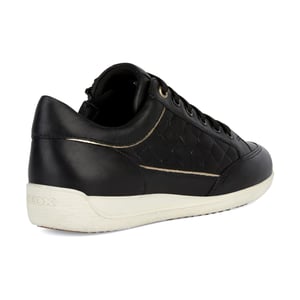 Geox D MYRIA Imitatieleer Dames Zwarte Sneakers
