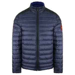Calvin Klein Nylon Heren Navy Gewatteerde Jas