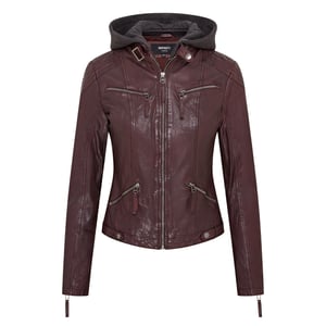 Klassiek bikerjack met capuchon voor dames - Brazzaville