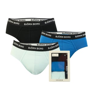 Heren Bjorn Borg Katoenen Stretch Slip 3 Pack in Multi
