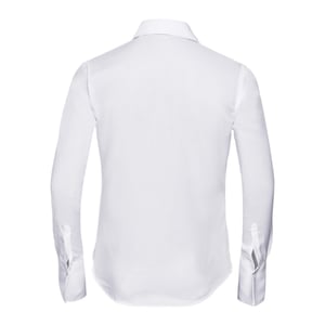 Russell Collection Dames/Dames Ultimate Non-Iron Getailleerde Overhemd met Lange Mouwen (Wit)