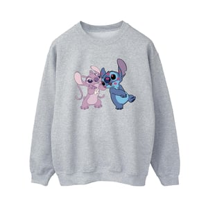 Disney Dames/Dames Lilo & Stitch Kisses Sweatshirt (Sportgrijs)
