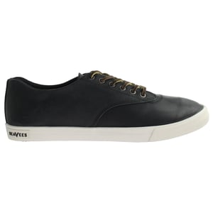 Seavees Hermosa Sneaker Wintertide Zwart Geolied Ruig Leer Zwart Herenschoenen
