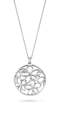 Orphelia Dames 925 Sterling Zilveren Ketting met Hanger - Zilver ZH-7216