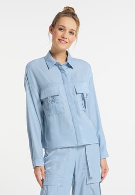 Dreimaster Blouse Dames lichtblauw