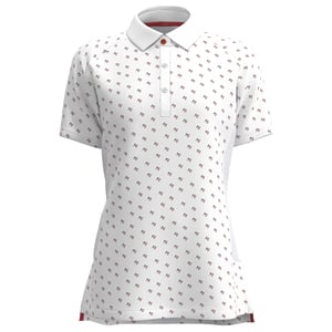 Forelson Dames/Dames Varah poloshirt met knoopjes en patroon (Wit)