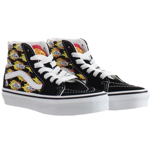Vans Flame Logo Repeat SK8-Hi Zwart Kinderschoenen