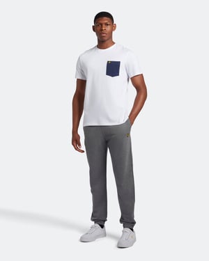 Lyle & Scott slanke joggingbroek in grijs