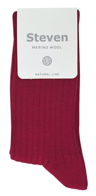 Steven - Dames 1 Paar Originele Merino Wollen Sokken - Outdoor Boot Sokken - Bordeaux