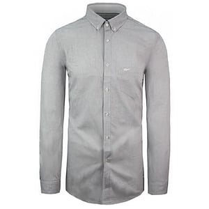 Lacoste Regular Fit Heren Wit/Zwart Overhemd