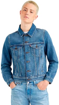 Levi's Dames Spijkerjack in Lichtblauw