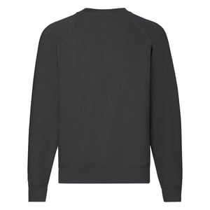 Fruit of the Loom Heren Klassiek 80/20 Raglan Sweatshirt (Licht Grafiet)