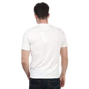 C.P. Company Small Stitch heren-T-shirt met bloklogo in beige