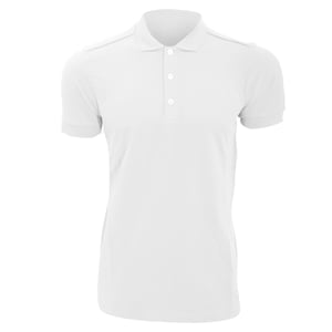 Russell Heren Rekken Korte Mouw Poloshirt (Wit)