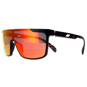 Adidas SP0020 02G mat zwart oranje camo contrast spiegel rood zonnebril