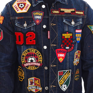 Denim jack met patches S74AM1079-S30664 man