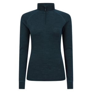Mountain Warehouse Dames/Dames Merino Wol Zip Hals Thermo Top (Teal)