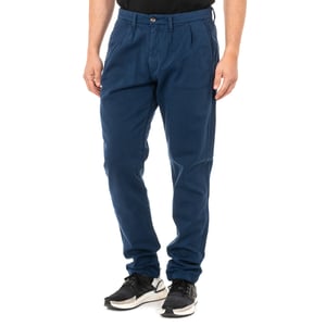 Lange broek met recht afgesneden zomen en riemlussen KMT006 man