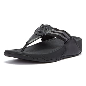 Fitflop Walkstar Webbing teenslippers voor dames - (Zwart)