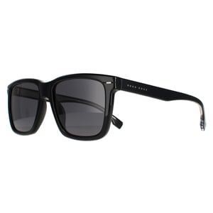 Hugo Boss Square Mens Black Ruthenium Gray Blue Boss 1317/s