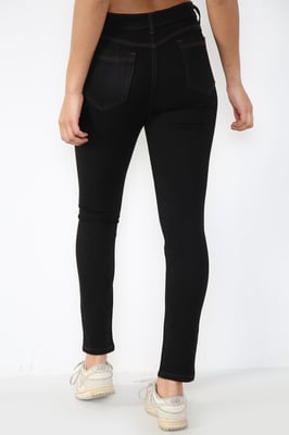 Dames Magic Shaping High Waisted Skinny Jeans in Zwart