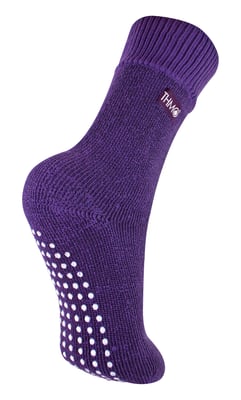 THMO - Indoor Slipper Sokken met Grijpers voor Kinderen - Paars
