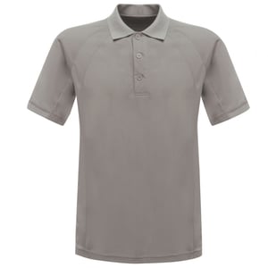 Regatta Heren Coolweave Korte Mouwen Poloshirt (Zilvergrijs)