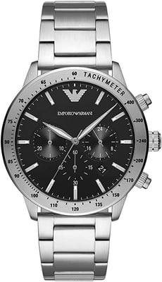 Emporio Armani Mario Heren Horloge Zilverkleurig AR11241