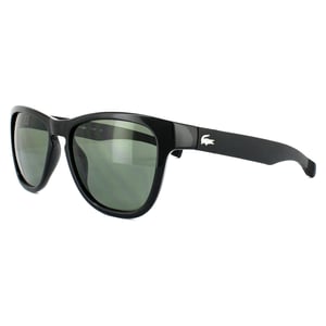 Lacoste Rechthoek Unisex Zwart Groene Zonnebril