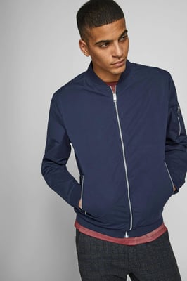 JACK & JONES ESSENTIALS bomberjack JJERUSH  navy blazer
