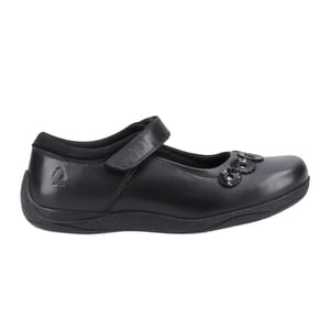 Hush Puppies Meisjes Christina Leren Schoolschoenen (Zwart)