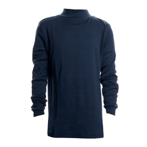 Unisex LPG700 t-shirt met lange mouwen en halve hals voor jongens en meisjes